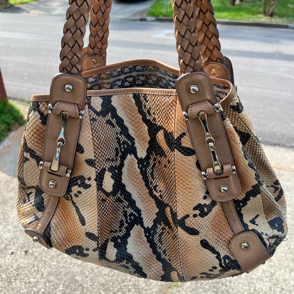 AUTHENTIC Gucci python snakeskin